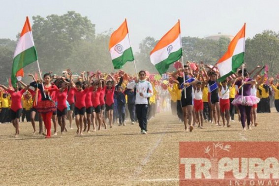 Arjuna Awardee Dipa Karmakar performs in R-Day celebration Arjuna Awardee Dipa Karmakar performs in R-Day celebration
